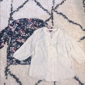 🌺 TWO Blouse Bundle! 🌸